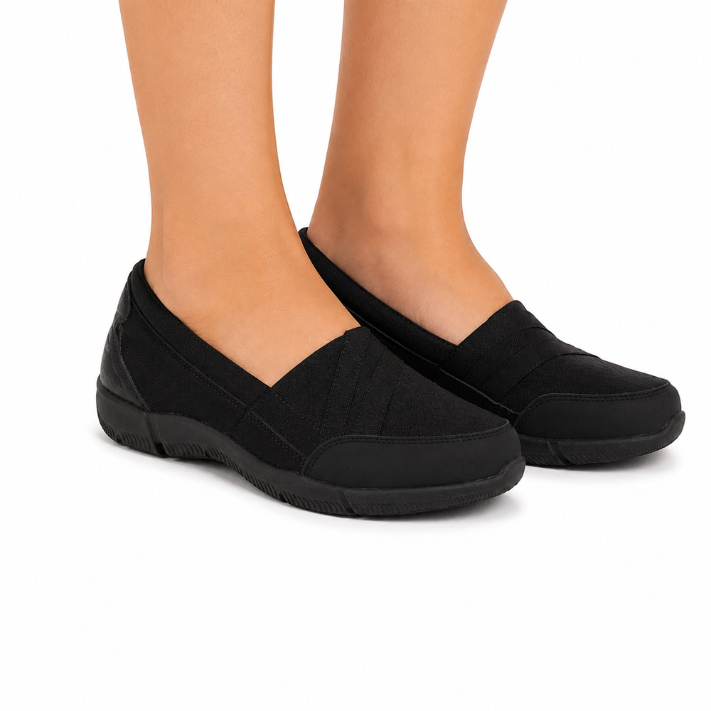 Skechers Be-Lux Daylights Black Mesh Slip On Sneakers Loafers Flats Shoes sz 9